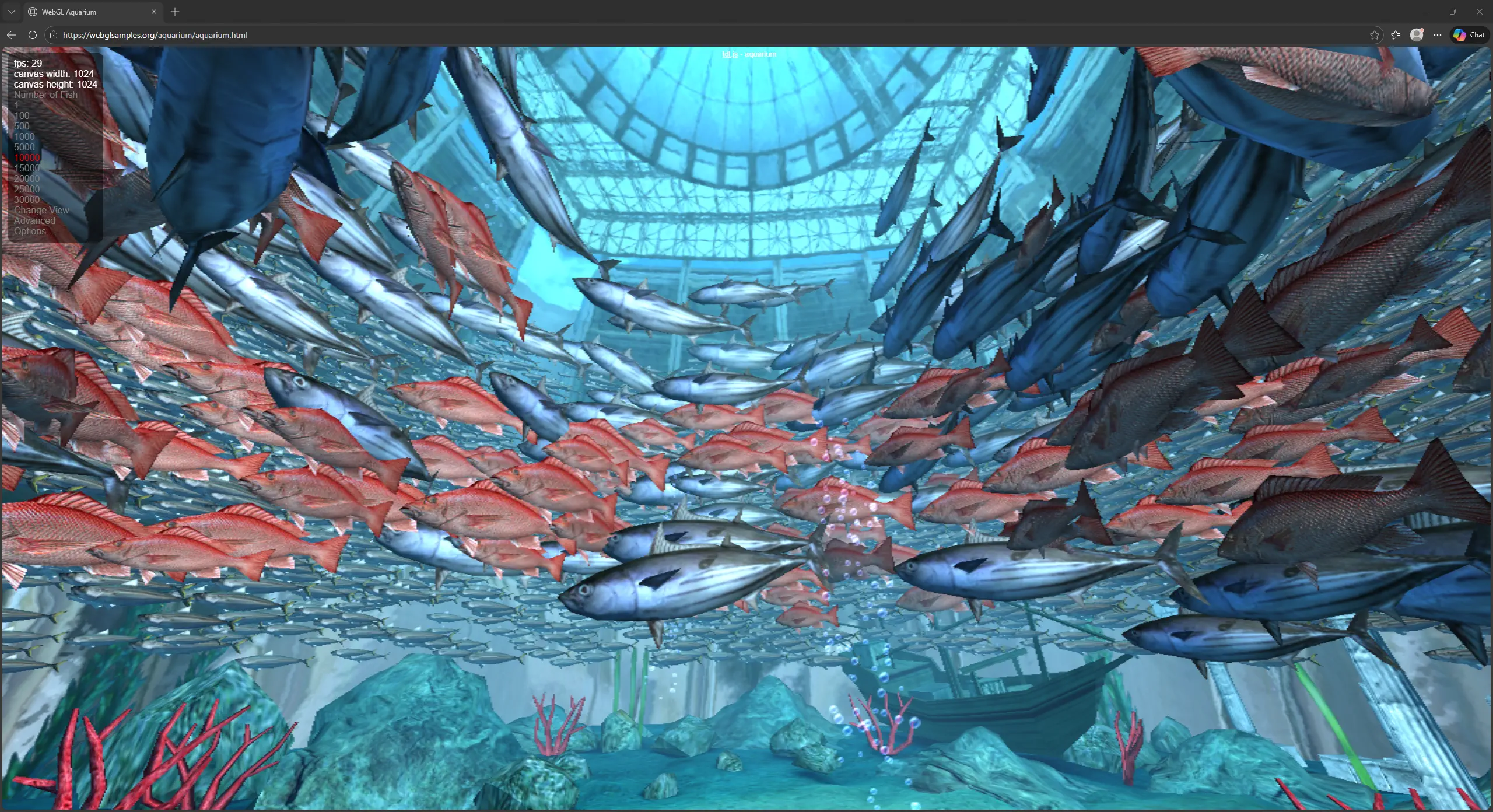 WebGL Aquarium